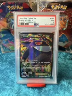 Pokemon Gengar EX Full Art Ultra Rare Holo XY Phantom Forces 114/119 PSA 7 - Image 1