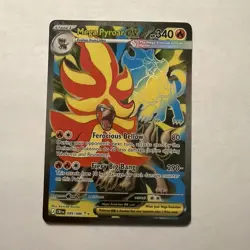 Pokemon Mega Pyroar ex 99/86 Full Art Double Ultra Rare Chaos Rising ME04 - Image 1