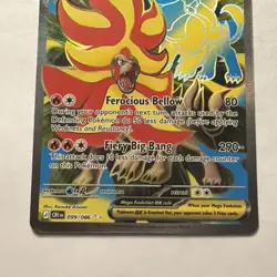 Pokemon Mega Pyroar ex 99/86 Full Art Double Ultra Rare Chaos Rising ME04 - Image 3