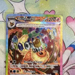Pokemon Flareon ex Sv: Prismatic Evolutions 146/131 Rare Stage 1 270 HP Holo - Image 2