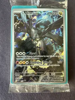Pokemon N’s Zekrom Mega Evolution Promo #031 Full Art Promo *SEALED* - Image 1