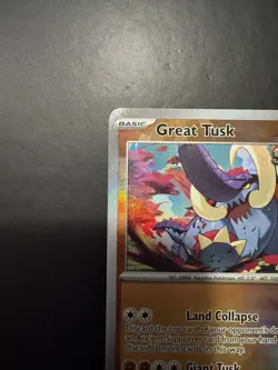 Great Tusk (Master Ball Pattern) 055/131 SV: Prismatic Evolutions Pokemon NM - Image 4