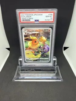 2021 Pokemon JPN SWSH FA Flareon VMAX Climax #168 PSA 10 - Image 1