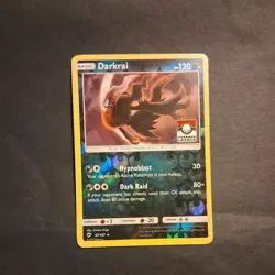 Pokemon TCG Darkrai 87/147 League Promo Sun & Moon Burning Shadows Pokemon LP - Image 1