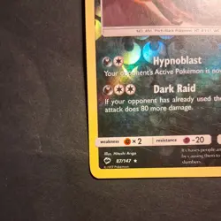 Pokemon TCG Darkrai 87/147 League Promo Sun & Moon Burning Shadows Pokemon LP - Image 2