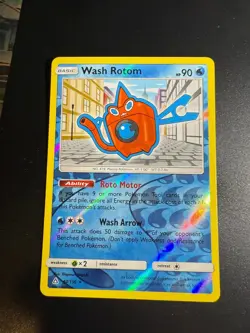 WASH ROTOM 40/156 RARE ULTRA PRISM POKEMON LIGHTLY PLAYED REVERSE HOLO - Image 1