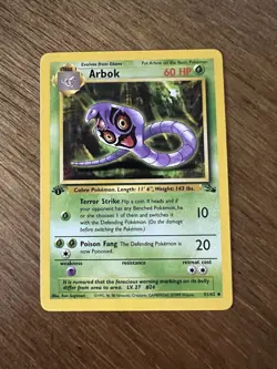 1st Edition Arbok 31/62 - Fossil - NM - Image 1