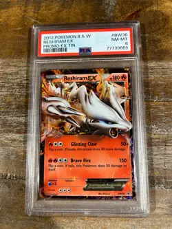 POKEMON 2013 Black & White Legendary Treasures RESHIRAM EX PSA 8 #29 RARE 2 - Image 1