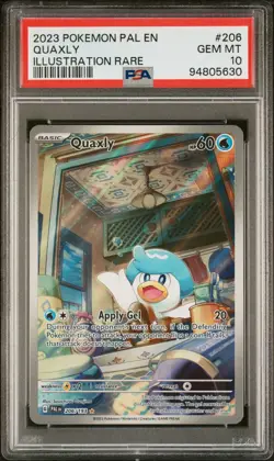 2023 POKEMON PSA 10 EN-PALDEA EVOLVED #206 QUAXLY ILLUSTRATION RARE - Image 1