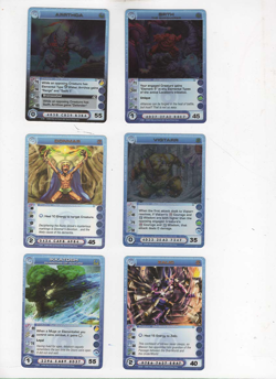 Chaotic lot #170. Lot of 6 Rare Overworld creature cards - Image 1