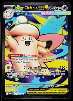 Mega Clefable ex 103/088 Ultra Rare Perfect Order Pokemon Near Mint - Image 1