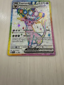 Pokemon TCG Espeon ex 175 Prismatic Evolutions Premium Figure Collection Promo - Image 3