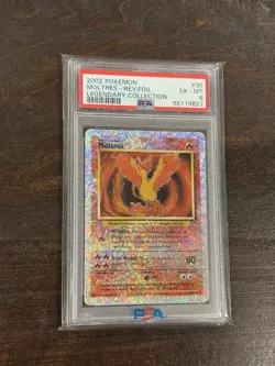 Pokemon Moltres Legendary Coll. Reverse Holo Rare #30 PSA 6 - Image 2