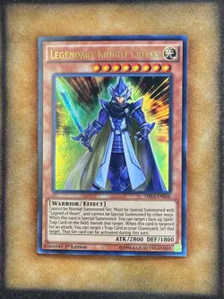Yugioh Legendary Knight Critias DRL3-EN056 Ultra Rare 1st Ed LP - Image 1