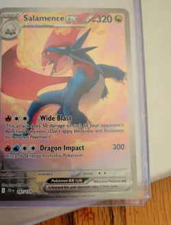 Pokemon TCG Salamence EX Journey Together Special Illustration Rare Card 187/159 - Image 2