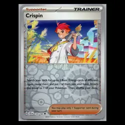 Pokemon Card - Crispin 133/142 - Stellar Crown - Reverse Holo - Scarlet & Violet - Image 1