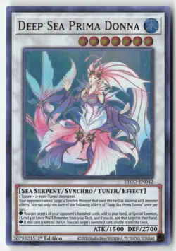 Yugioh - Deep Sea Prima Donna ETCO-EN042 1st Edition - Ultra Rare - Image 1