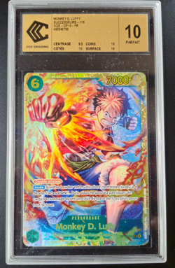 ✨ One Piece- CCC 10 GOLD - Monkey D. Luffy OP13-118 -SEC- FR - MINT - Image 1
