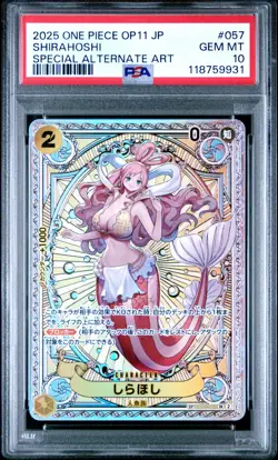 One Piece 2025 Shirahoshi Special Alternate Art EB01-057 SR Japanese PSA 10 - Image 1