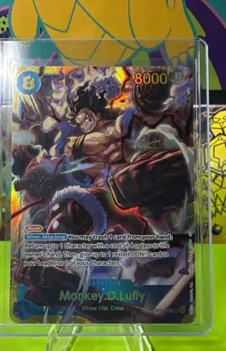 One Piece SEC Monkey.D.Luffy (118) OP11-118 A Fist of Divine Speed Foil - Image 1
