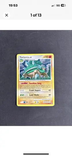 Pokemon TCG Torterra And Switch Reverse Holo And Holo 4 Card Bundle Private List - Image 1