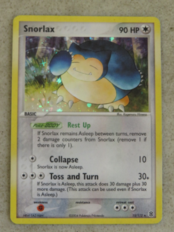 Pokemon TCG Snorlax Fire Red Holo Rare Card 15/112 - Image 1