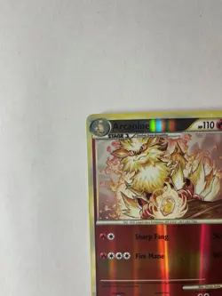 Arcanine 1/123 Reverse Holo Pokemon Card HeartGold & SoulSilver - Image 3