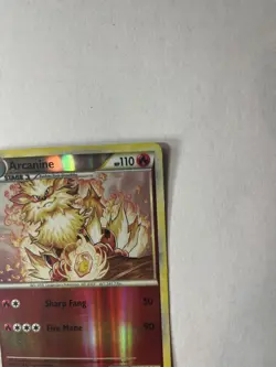 Arcanine 1/123 Reverse Holo Pokemon Card HeartGold & SoulSilver - Image 4