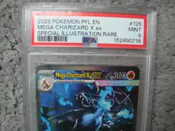 PokeMon 2025 *** MEGA CHARIZARD X EX *** Stage 2 Card #125 PSA Mint 9 !!! - Image 3