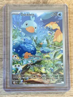 Pokemon TCG Ducklett Illustration Rare Card 109/086 Sv: White Flare - Image 1