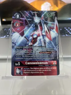 Canoweissmon BT10-011 R Digimon CCG Xros Encounter Card - Image 1