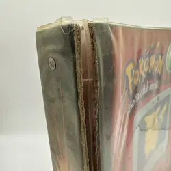 Vintage Pokemon Card Binder Thunder Wave Electric Pikachu Nintendo 1998 - Image 5