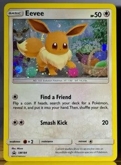 Eevee - SM184 - Pokemon Sun & Moon Promo Holo Rare Card TCG 2019 - NM - Image 1