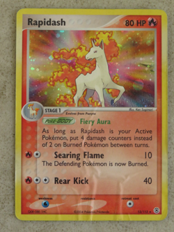 Pokemon TCG Rapidash Fire Red Holo Rare Card 13/112 - Image 1