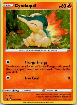 Cyndaquil Promo SWSH: Sword & Shield Promo Cards SWSH221 NM - Image 1