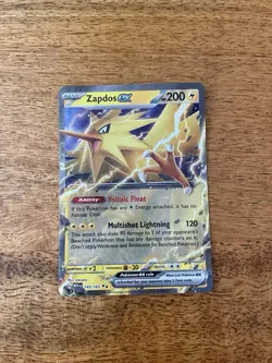 Zapdos Ex 145/165 Pokemon 151 Holo Rare Half Art Card NM - Image 1