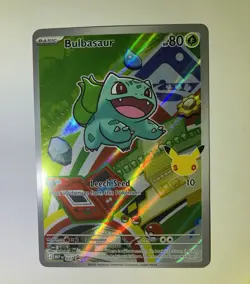 Bulbasaur 037 Promo Pokemon Card TCG First Partner Illustration Collection NM - Image 1