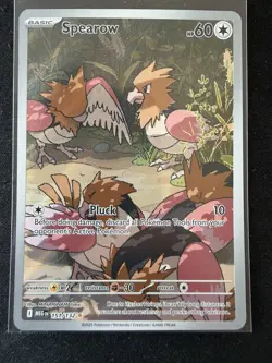 Pokemon Card Spearow 151/132 Mega Evolutions Illustration Rare - Image 1