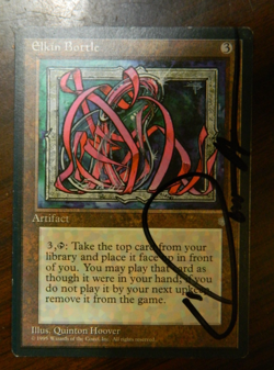 MTG Pre-Modern Ice Age Artist Signed Elkin Bottle Lightly Played Condition - Image 1