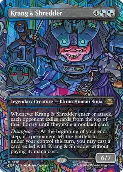 MtG Krang & Shredder R 0201 Teenage Mutant Ninja Turtles Regular Rare Borderless - Image 1