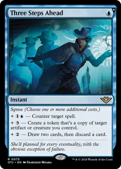 Three Steps Ahead [Outlaws of Thunder Junction] Foil Near Mint - Image 1