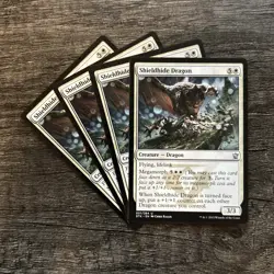 MTG 4x Shieldhide Dragon x4 LP Dragons of Tarkir - Image 1