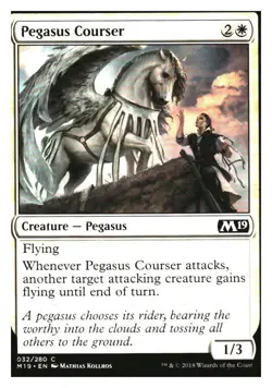 Pegasus Courser Core Set 2019 MTG - NM+ - Image 1
