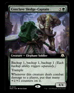 Conclave Sledge-Captain (Extended Art) 123 R Commander: March of the Machine - Image 1