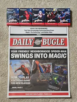 Magic the Gathering Spider-Man 2025 SDCC Welcome Deck Complete Set of 5 w/Bonus - Image 2