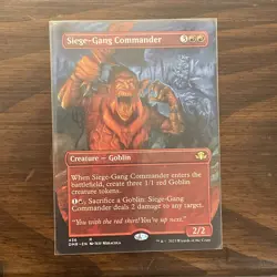 Siege-Gang Commander - Borderless - Dominaria Remastered - DMR MTG - Image 1