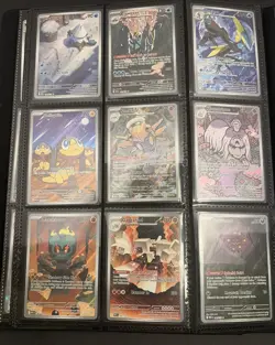 Mega Evolution Master Set 89% Complete Nm Condition 169/188 Cards With Binder - Image 1