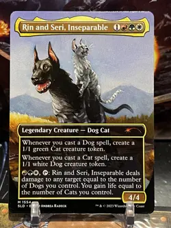 MTG | Rin and Seri, Inseparable (Thick Stock) NF [Secret Lair Cats & Dogs] - Image 1