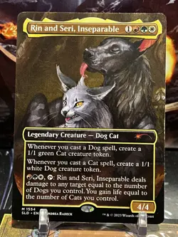 MTG | Rin and Seri, Inseparable (Thick Stock) NF [Secret Lair Cats & Dogs] - Image 2