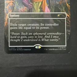 MTG Swords To Plowshares P 0001 PSA Magazine Promo May 2026 Thanos Light Play - Image 2